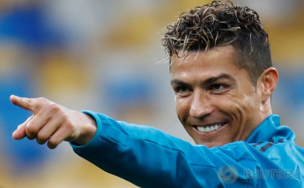 Ragam Ekspresi Wajah Ronaldo pada Latihan Bersama Jelang Final Liga Champions