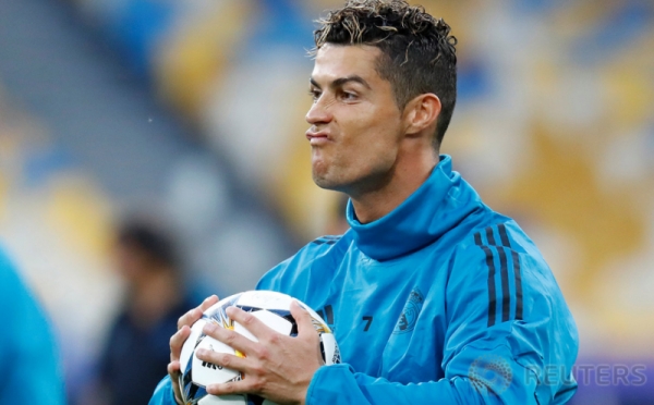 Ragam Ekspresi Wajah Ronaldo pada Latihan Bersama Jelang Final Liga Champions