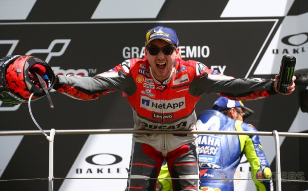 Lorenzo Tercepat pada Balapan Seri Keenam MotoGP 2018 di Sirkuit Mugello Italia