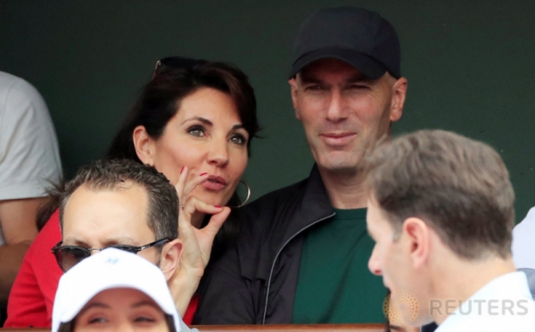 Zinedine Zidane Nonton Partai Final Turnamen Tenis Prancis Terbuka