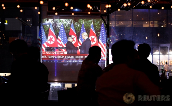 Warga AS Keturunan Korea Saksikan Pertemuan Donald Trump dan Kim Jong Un