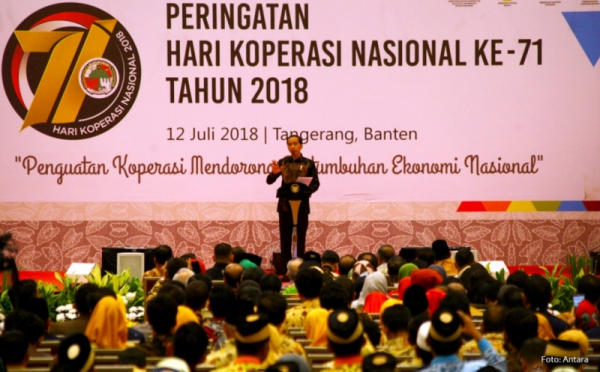 Harkopnas ke-71, Jokowi Sosialisasikan PPh Final UMKM 0,5,%
