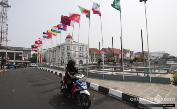 30 Bendera Negara Peserta Asian Games 2018 Hiasi Kawasan Kota Tua 