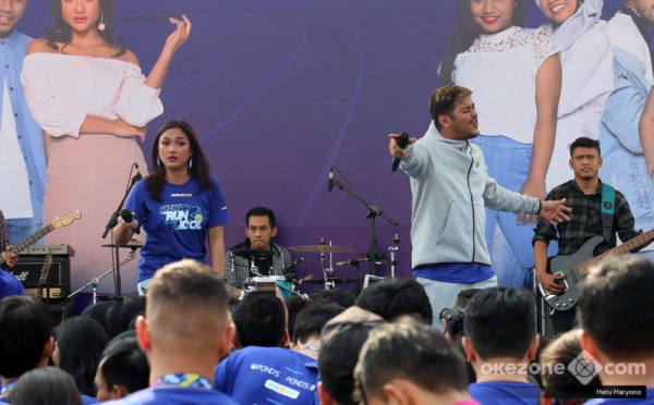 Aksi Panggung Abdul & Marion Idol Hibur Peserta Run with Idol