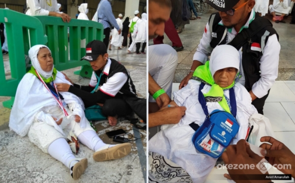 Aksi Petugas Haji dalam Bidikan Kamera