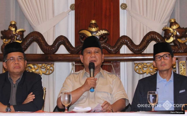 Prabowo-Sandiaga Gelar Konferensi Pers Bahas Isu Politik dan Ekonomi