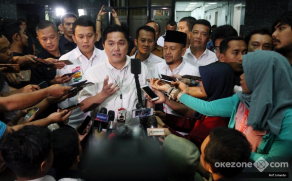 Bertempat di Gedung HighEnd, Erick Thohir Pimpin Rapat Perdana Tim Jokowi-Ma'ruf Amin
