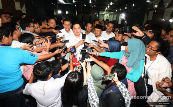 Bertempat di Gedung HighEnd, Erick Thohir Pimpin Rapat Perdana Tim Jokowi-Ma'ruf Amin