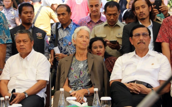 Bos IMF-Gubernur BI Sumbang Bantuan untuk Korban Gempa Lombok, Palu dan Donggala