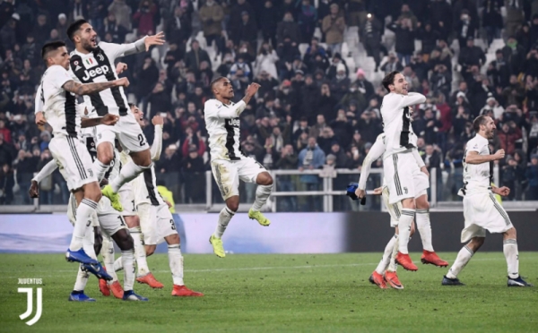 Euforia Pemain Juventus Usai Kandaskan Inter Milan
