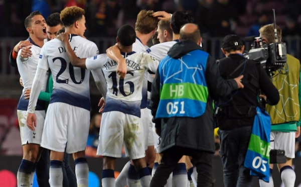 Gol Lucas Moura ke Gawang Barca Loloskan Tottenham ke 16 Besar Liga Champions
