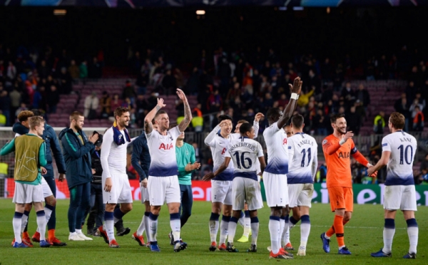 Gol Lucas Moura ke Gawang Barca Loloskan Tottenham ke 16 Besar Liga Champions