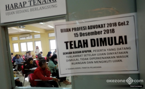  Peradi  Gelar Ujian  Profesi  Advokat  Serentak di Indonesia 0 