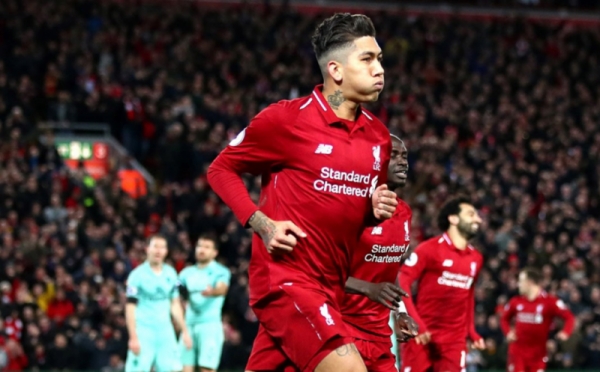 Firmino Cetak Hattrick, Liverpool Hancurkan Arsenal di Anfield