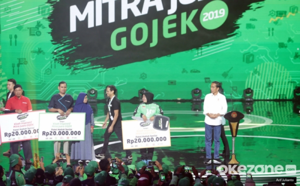 Presiden Jokowi Temui Bos GOJEK di Mitra Juara GOJEK