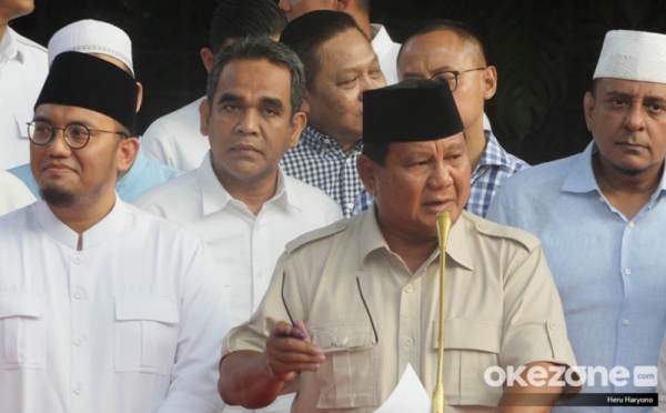 Prabowo Subianto Meminta kepada Pendukungnya untuk Tetap Tenang