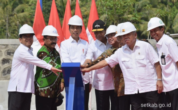 Potret Bendung Kamijoro yang Hari Ini Diresmikan Presiden Jokowi
