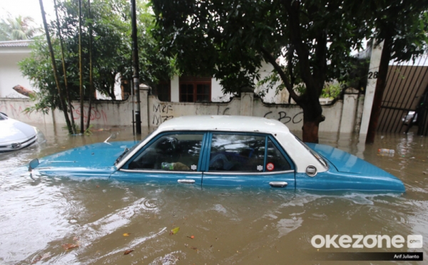 Mobil-Mobil yang Tak Selamat dari Banjir di Permukiman Pulo Tanjung