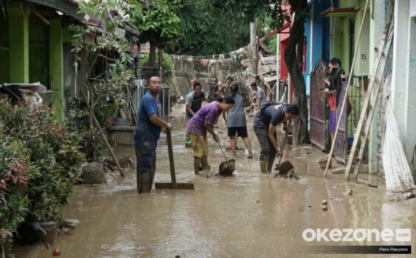 Bak Tsunami, Kondisi Perumahan Pondok Gede Permai usai Banjir