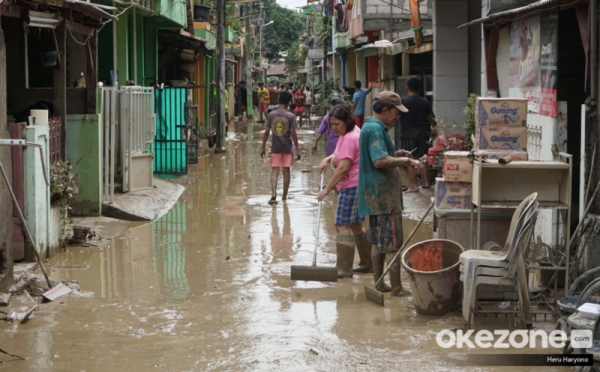 Bak Tsunami, Kondisi Perumahan Pondok Gede Permai usai Banjir