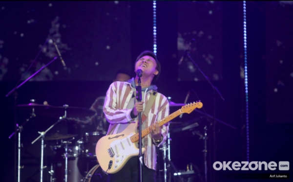 Aksi Panggung Rizky Febian di Java Jazz Festival 2020