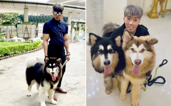 Potret Roy Kiyoshi Bersama Anjing Kesayangannya
