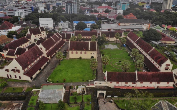 Wisata Heritage Benteng Fort Rotterdam Makassar Dilihat Dari Atas 0 ...