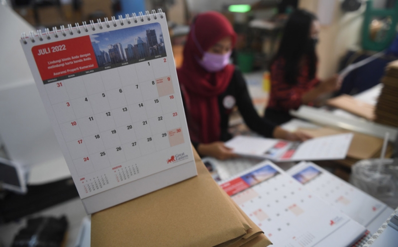 Jelang Tahun 2022, Permintaan Kalender Mulai Ramai