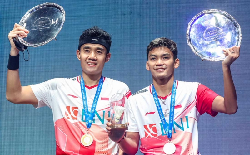 Kejutan Pasangan 28 Dunia, Bagas-Fikri Juara All England 2022
