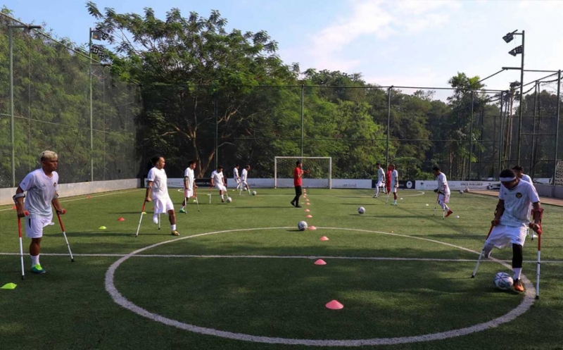Melihat Latihan Timnas Amputasi Indonesia yang Akan Berlaga di Piala Dunia 