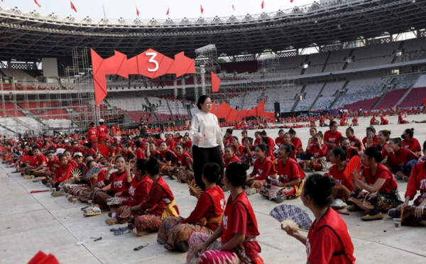 Puan Maharani Tinjau Persiapan Puncak Bulan Bung Karno 2023 Di GBK ...