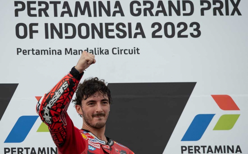 Pecco Bagnaia Taklukan Sirkuit Mandalika