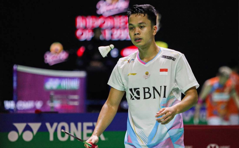 Anthony Ginting Tersingkir dari Indonesia Open 2024