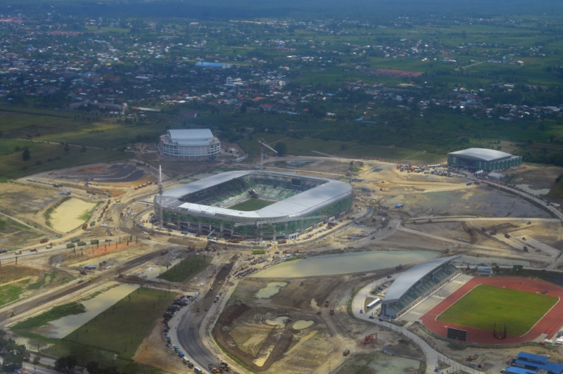 Progres Pembangunan Stadion Utama Sumut untuk Penutupan PON