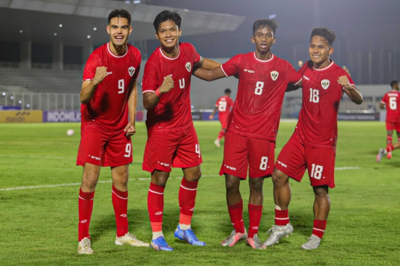 Foto-Foto Selebrasi Timnas Indonesia U-20 Bantai Timnas Maladewa U-20