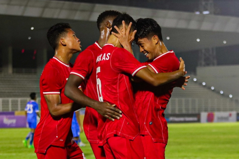 Foto-Foto Selebrasi Timnas Indonesia U-20 Bantai Timnas Maladewa U-20