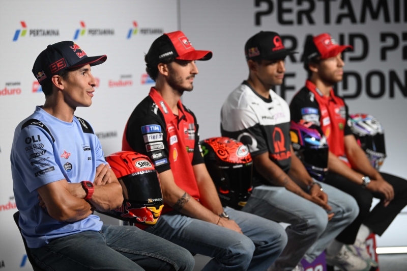 Jelang MotoGP Mandalika, Marc Marquez, Jorge Martin dan Enea Bastianini Sudah Hadir di Lombok