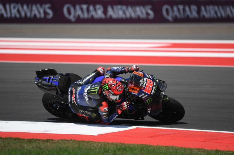 Pembalap Monster Energy Yamaha Fabio Quartararo Melesat di Sirkuit Mandalika