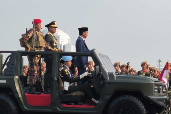 Presiden Jokowi Hadiri Puncak Peringatan HUT Ke-79 TNI