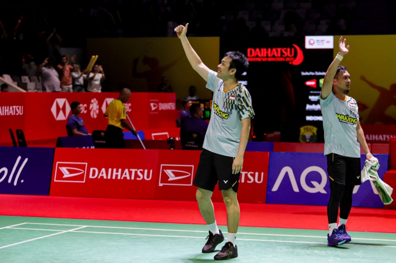 Momen Haru Ahsan/Hendra di Laga Terakhir Indonesia Masters 2025