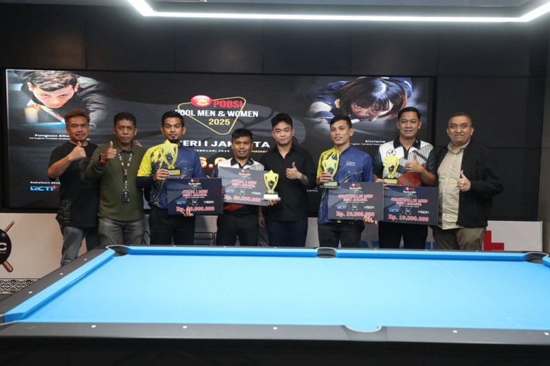 Hasil Final Putra POBSI Pool Men & Women 2025: Jefry Zen Kunci Gelar Juara