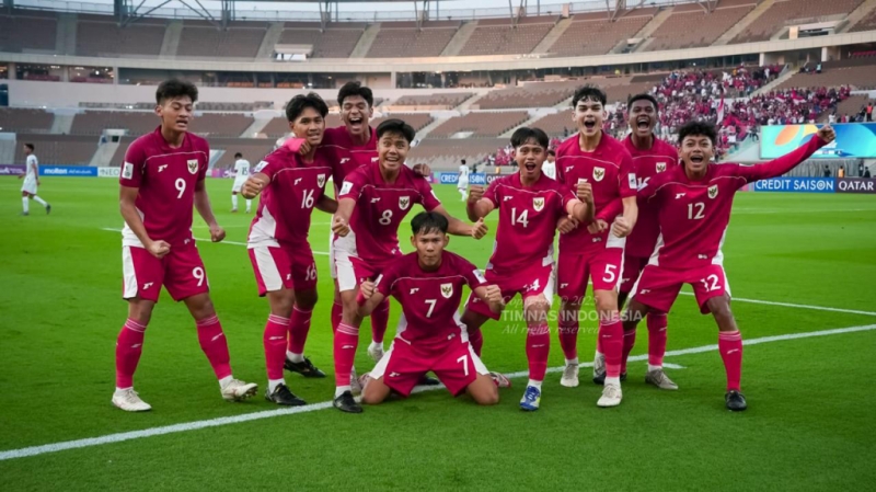 Selebrasi Timnas Indonesia U-17 Lolos Piala Dunia 2025