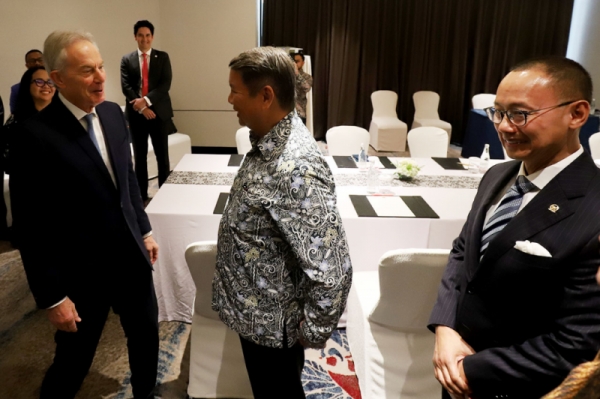 Pertemuan Tony Blair dengan Hashim Djojohadikusumo dan Eddy Soeparno Bahas Transisi Energi