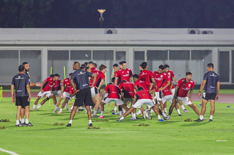Timnas Indonesia Gelar Latihan Jelang Laga Penting Kontra China