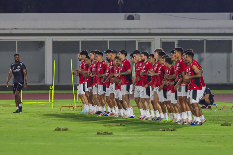 Timnas Indonesia Gelar Latihan Jelang Laga Penting Kontra China