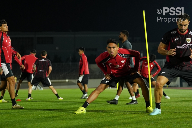 Timnas Indonesia Jalani Latihan Jelang Hadapi Jepang