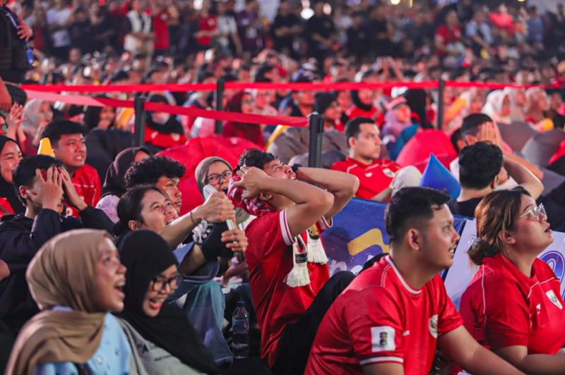 Suasana Nonton Bareng Timnas Indonesia vs Jepang di Stadion GBK