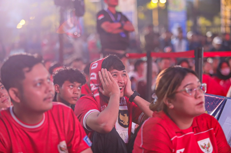Suasana Nonton Bareng Timnas Indonesia di GBK
