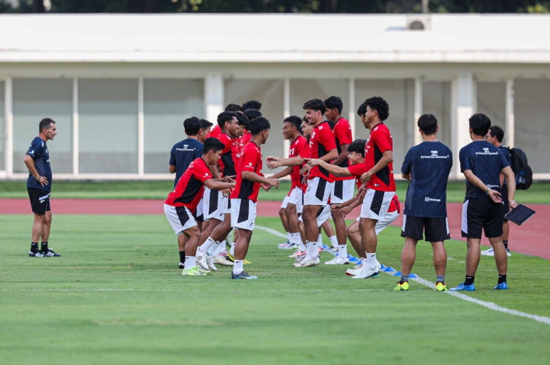 Latihan Perdana Timnas Indonesia U-23 Jelang Piala AFF 2025