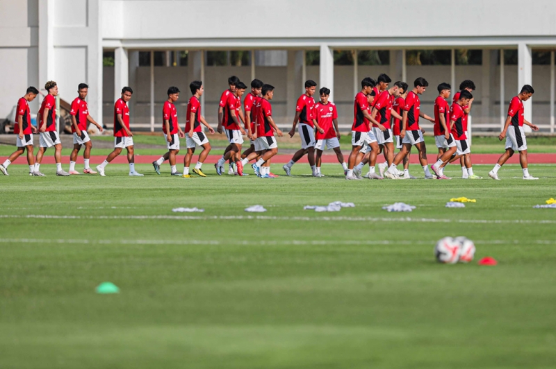 Latihan Perdana Timnas Indonesia U-23 Jelang Piala AFF 2025